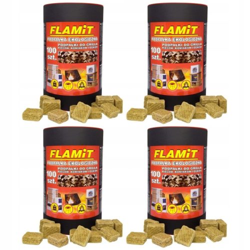 Briquettes, coals and lighters for grilling FLAMIT fire starter 1.4 kg