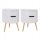  set of 2 bedside tables, side table
