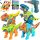  Dinosaur construction kit for assembling blocks