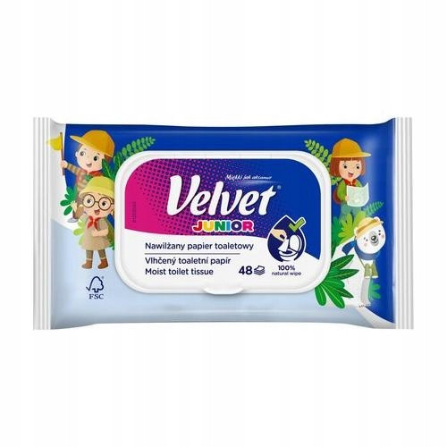  Velvet scented moistened paper 48 pcs.