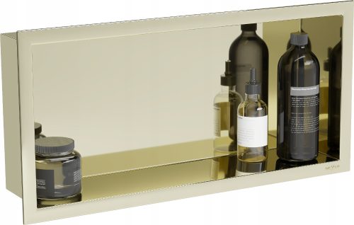 Bathroom shelves MEXEN X-WALL-R RECOVERY SHELF COLLAR 45x20 GOLD