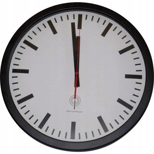 Clock for home Eurochron wall clock white, black 40cm