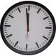 Clock for home Eurochron wall clock white, black 40cm