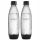  SodaStream Fuse carbonator bottle set, black, 1 l, 2-piece