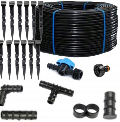  Drip line 16 mm 50 m with compensation + 37 accessories