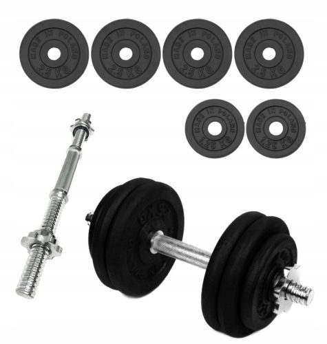  Cast iron adjustable dumbbells SportForFun 1x 15 kg