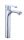 Luccio chrome pedestal washbasin faucet