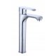Luccio chrome pedestal washbasin faucet