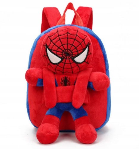  Spiderman kindergarten backpack with one compartment for boys. Red tones