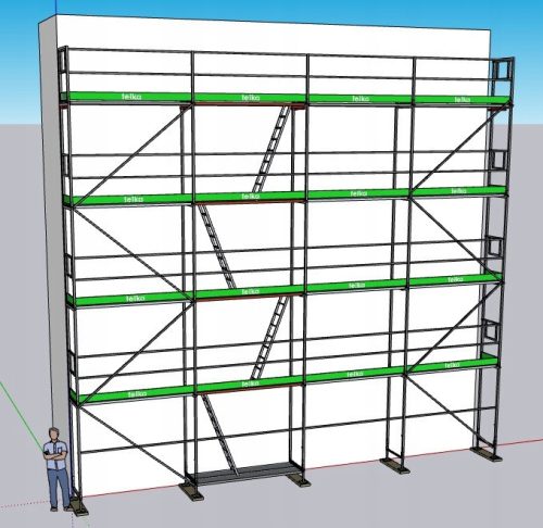 Pin74 scaffolding 100m2