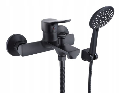 SORAT black bathtub and shower faucet