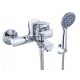 SORAT chrome bathtub and shower faucet