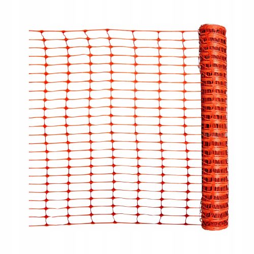 Barrier net for the garden edge, orange, 1/50 m