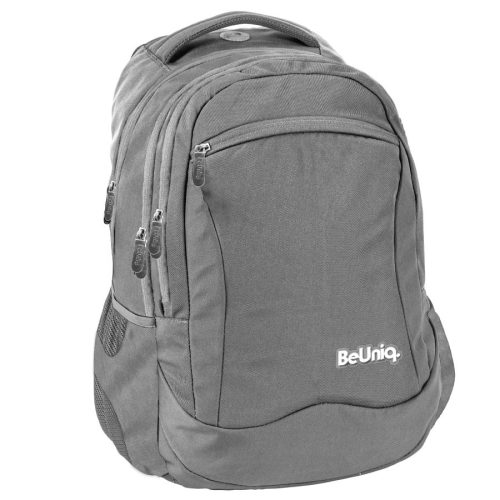 Stylish & Functional BEUNIQ Gray School Backpack for Modern Youth