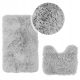 Bathroom rugs contrast grey 2 pcs.