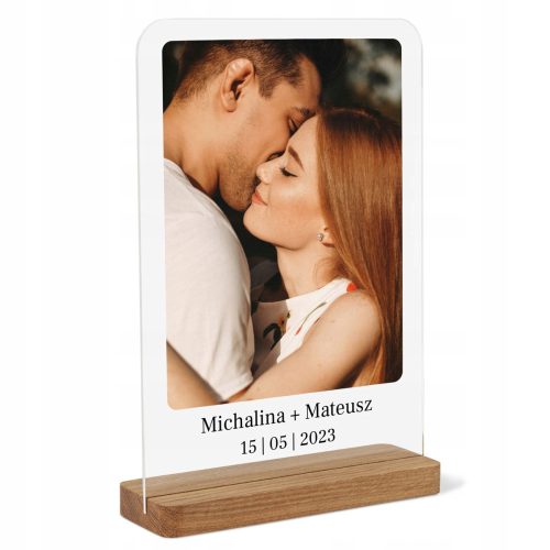 Pictures on the wall Frame with photo and text on A4 acrylic glass