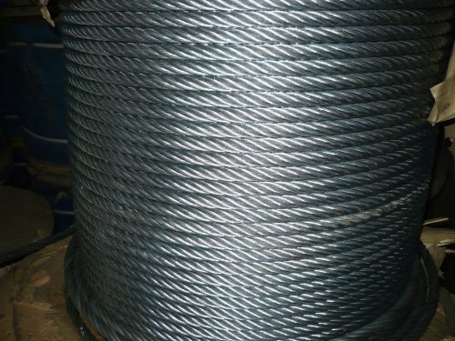 Steel cable 10mm 6x19, galvanized, 100m cut