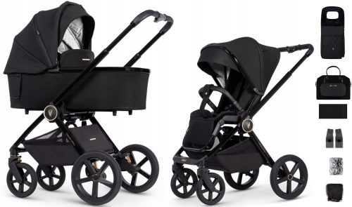  VENICCI TINUM Upline Kinderwagen 2in1 ALL BLACK HIT 2022