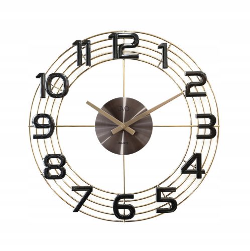 Clock for home JVD golden wall clock 40cm