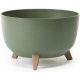  BratGO flowerpot 40 cm x 40 x 25 cm diameter 40 cm plastic in green tones