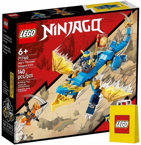  LEGO Ninjago Jays Donnerdrache EVO 71760 + LEGO Papiertüte