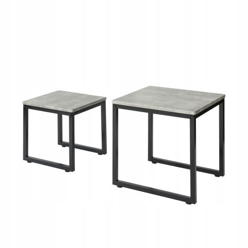  SoBuy FBT42 rectangular coffee table 50 x 50 x 50 cm in shades of grey