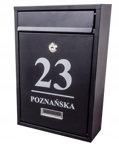 Mailbox - Domino mailbox, black