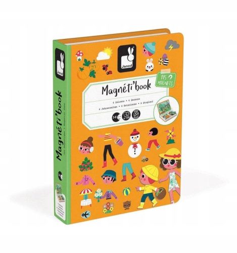  Janod magnetic blocks Magnetibook magnetic puzzle 119 pieces.