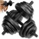  Bituminous adjustable dumbbells Care Life 2x 10 kg