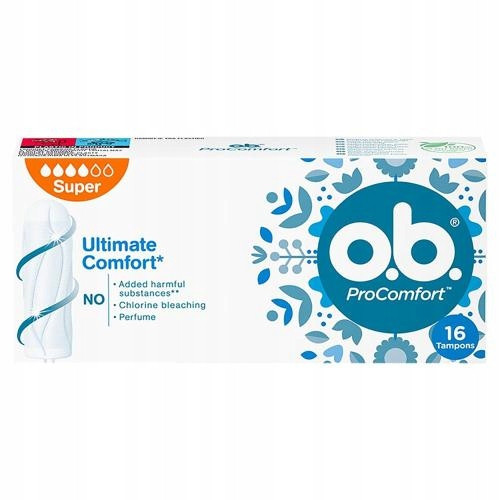  Johnson&Johnson OB ProComfort Super Tampons 16 pcs