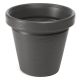  Pygmy flowerpot, 46 cm x 46 x 40 cm, diameter 55 cm, plastic in grey and silver tones