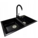 Casabe World SOFI two-bowl sink – MERCURY CW granite