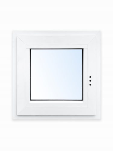 Warm white aluminum window 600x800, left frosted glass