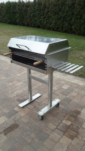  garden grill stainless steel sheet 5 mm!! with cover!