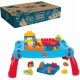  Mega Bloks CNM42 Blocks table with blue blocks 30 pieces.