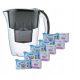  Aquaphor filter jug filter jug + 5x Amethys filter insert 2.8 l black