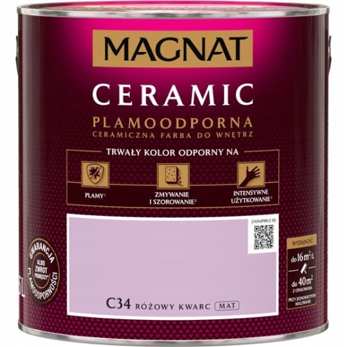 Magnat Ceramic Wall Paint 2.5 l C34 Pink Quartz matt