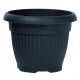  Prosperplast flowerpot, 35 cm x 35 x 27 cm, diameter 35 cm, plastic in grey and silver