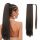  hairpiece long synthetic dark brown hair