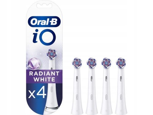  Oral-B iO Radiant White Electric Toothbrush Heads, 4 Pack