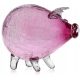  PINK large glass piggy bank