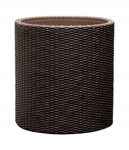  Keter cylinder flowerpot M 36 x 37.3 cm, brown plastic