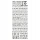 Decorative wall stickers Wall stickers with the inscription "This is your life". 22