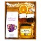  GIFT BASKET GIFT HONEY, DIPPER, TEA