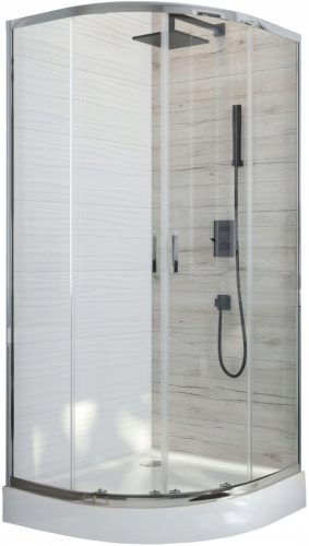 Sanplast FRIS shower cubicle, double sliding doors, 90 x 90 cm