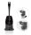 Toilet brush set made of free-standing MIKRONELL antibacterial silicone toilet brush made of plastic