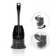 Toilet brush set made of free-standing MIKRONELL antibacterial silicone toilet brush made of plastic