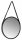  Gockowiak wall mirror, circle, metal frame, 600 x 1000 mm