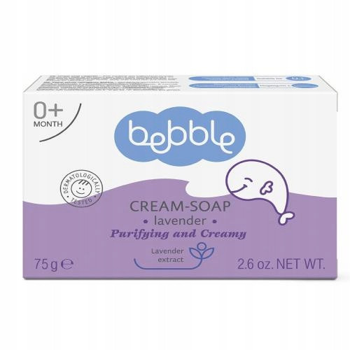  Lavender Bebble bar soap 75 g natural for children 0+ and adults