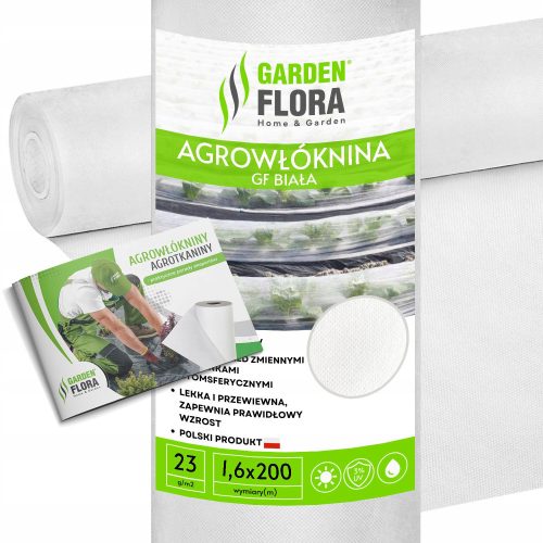 Agrartextil - Covering agrotextile (winter-spring) Gardenflora white 160 x 20000 cm 23 g/m²